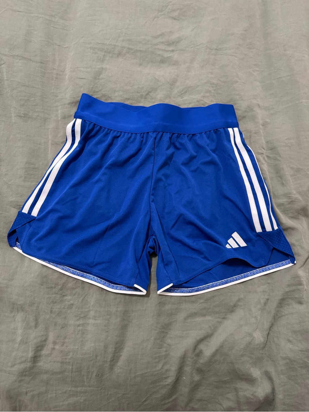 adidas Royal Blue Athletic Shorts with White Trim